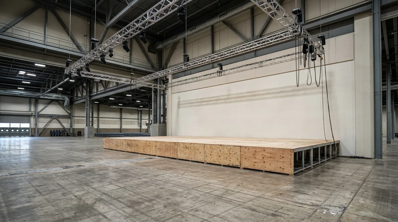 Before: Raw Empty Stage Platform